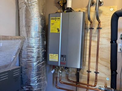 New Water Heater Unit Installation